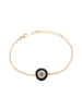 gaya Women Bracelet in Rose Gold Black