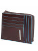 Piquadro Blue Square - Kreditkartenetui 8cc 12.5 cm RFID in mahogany