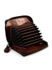 Greenburry Destressed Geldbörse RFID Schutz Leder 10.5 cm rusty orange