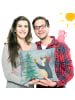 Mr. & Mrs. Panda Dekokissen 40x40 Pinguin Weihnachtsbaum Design ... in Weiß