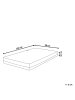 Beliani Matratze SERENITY in Weiß/Grau - (W) 90 x (H) 18 x (L) 200 cmH2/3 Mittel