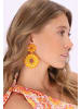 IZIA Women Earrings in Orange