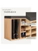 tectake Schuhregal mit Sitzpolster 103,5x48x30cm