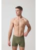 SNOCKS Boxershorts ohne Logo aus Bio-Baumwolle 6 Stück in Olive