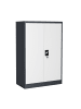 VCM  Büroschrank Stahlschrank abschließbar Malivo 3fach in Anthrazit / Weiß