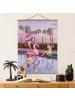 WALLART Stoffbild mit Posterleisten - Jonas Loose - Pool Party in Rosa