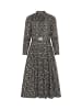 Berwin Stehkragenkleid aus Blumendruck