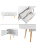 en.casa Fernsehtisch Alavus in Weiß (L)140cm (B)40cm (H)56cm