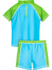 Playshoes UV-Schutz Bade-Set Dino in Blau/Grün