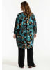 GOZZIP Tunic Samira in Petrol Printed