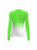 BIDI BADU Crew Gradiant Longsleeve - neon green, white in Neongrün/Weiß