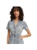 Morgan de Toi Blau Baumwolle Midikleid