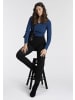 Laura Scott V-Ausschnitt-Pullover in royalblau
