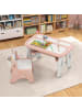 COSTWAY Schreibtisch Set 1-12 Jahren in Rosa