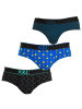 Kisses and Love 3er-Set: Slip in Multicolored