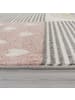KADIMA DESIGN Kinderteppich Prinzessinnen‑Patchwork Kinderzimmer in Pink
