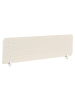 Beliani Schreibtischtrennwand ZIGGY in Beige - (W) 160 x (H) 40 x (L) 2 cm