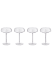 Butlers Champagnerschale ELYSIA 4er-Set in Durchsichtig