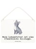 Mr. & Mrs. Panda Schild Französische Bulldogge Lebensretter mit ... in Weiß