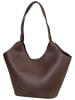 Seidenfelt Shopper Nelma Tulip Shopper in Dark Brown