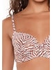 Linga Dore top Bikini in Zebradruck