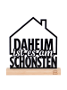 UNUS Deko-Aufsteller Daheim ist es am schönsten in Schwarz