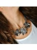 Steuer Modeschmuck Metall in grau