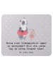 Mr. & Mrs. Panda Mauspad Entspannte Schwimmlehrer mit Spruch in Grau Pastell