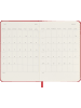 Moleskine 12 Monate Wochen Notizkalender 2024, Fester Einband in Scharlachrot