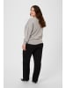 KAFFE curve Strickpullover KCregitta Loose fit in Grey silver metallic