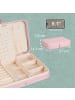 relaxdays Schmuckkästchen in Rosa - (B)21 x (H)4,5 x (T)14,5 cm