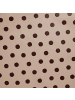 Butlers Wachstischdecke WATERPROOF Punkte in Pink / Braun