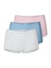 Schiesser Panty 955 in rosa, blau, weiß-blau-rosa gestreift