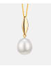 Diamant L'éternel Halskette mit Anhänger aus 375 Gelbgold mit Perle