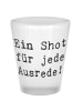 Mr. & Mrs. Panda Schnapsglas Spruch Schnapsglas Ausrede mit Spruch in Transparent