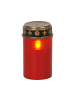 STAR Trading LED Grabkerze Serene in Rot