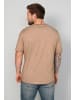 John F. Gee Kurzarm T-Shirt in taupe