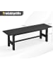 COSTWAY 2-Sitzer Sitzbank in Schwarz
