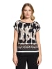 Betty Barclay Blusenshirt mit Aufdruck in Schwarz/Beige