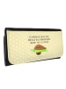 Mr. & Mrs. Panda Portemonnaie Avocado Yoga mit Spruch in Gelb Pastell