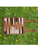 relaxdays Backgammon in Braun