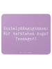 Mr. & Mrs. Panda Mouse Pad Spruch Sozialpädagogin Herz mit Spruch in Lavendeltraum