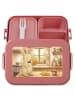 Mr. & Mrs. Panda Lunchbox Hase Pommes Design ohne Spruch in Rot Pastell