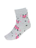 TupTam Kinder Socken Mädchen Jungen Bunt Gemustert 6er Pack in rosa/grau