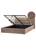 Beliani Doppelbett ORBEY in Braun - (W) 177 x (H) 88 x (L) 212 cm