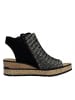 rieker Keilsandalette  in Schwarz