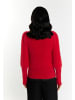 faina Strickpullover in Rot