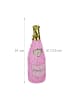 relaxdays 3-tlg. Pinata Set "Sektflasche" in Rosa/ Gold