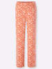 Heine Druckhose in ecru-papaya-bedruckt