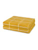 Ross 2 X Duschtuch im Set Sensual Skin Karo in Senf